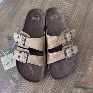 Cliffs by WHITE MOUNTAIN Brown Suede Sandals NWT